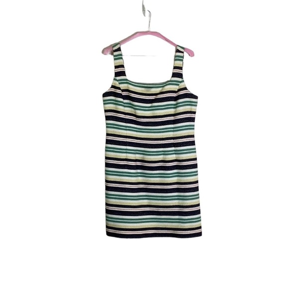 Brooks Brothers Stripped Fitted Sheath Sleeveless Dress in Size 16 - Picture 1 of 14